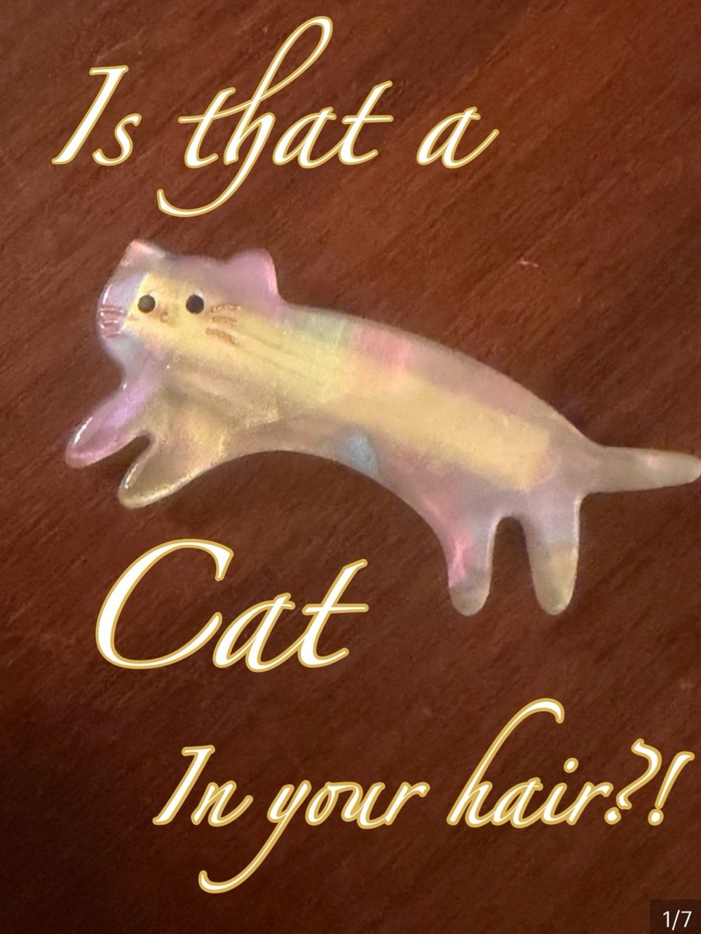 NWT Cat hair ornament